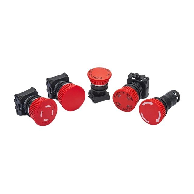 Esbee Push button and contact block, Mushroom