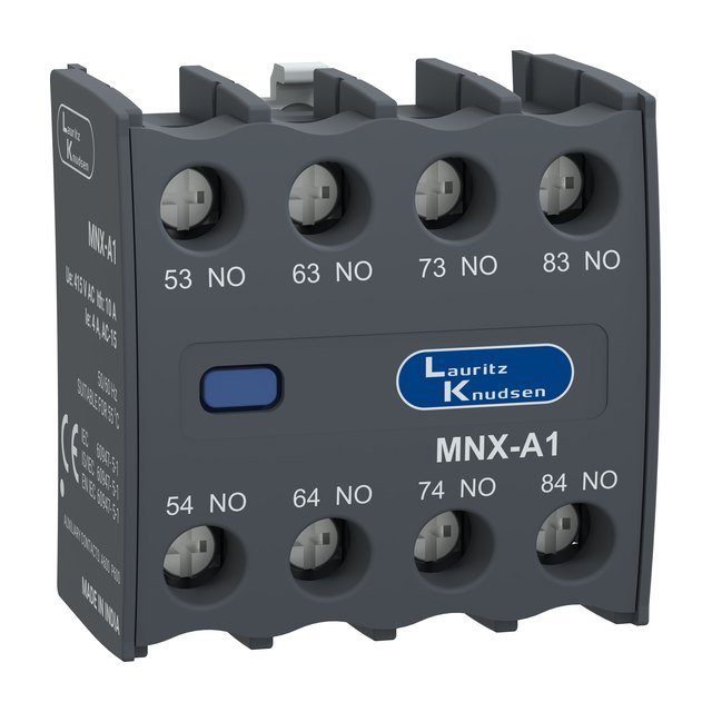 L&T (Lauritz Knudsen) MNX add-on block, 4NO
