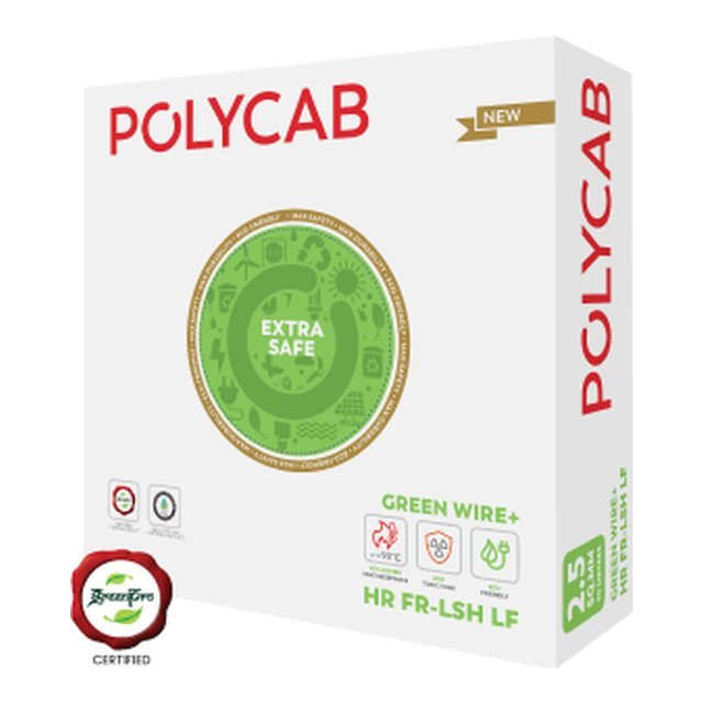 Polycab House wires, Green Wire+