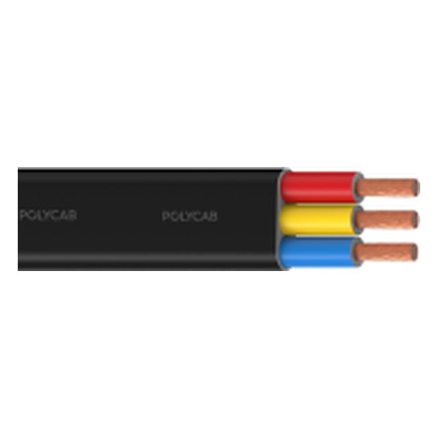 Polycab Submersible flat cable, 3 core flat